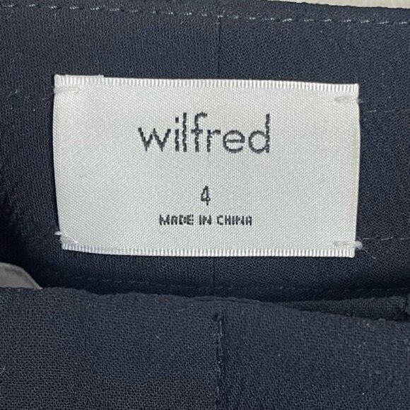 Aritzia Wilfred Allant Pant black crepe cropped lightweight trousers size 4 - Picture 11 of 16